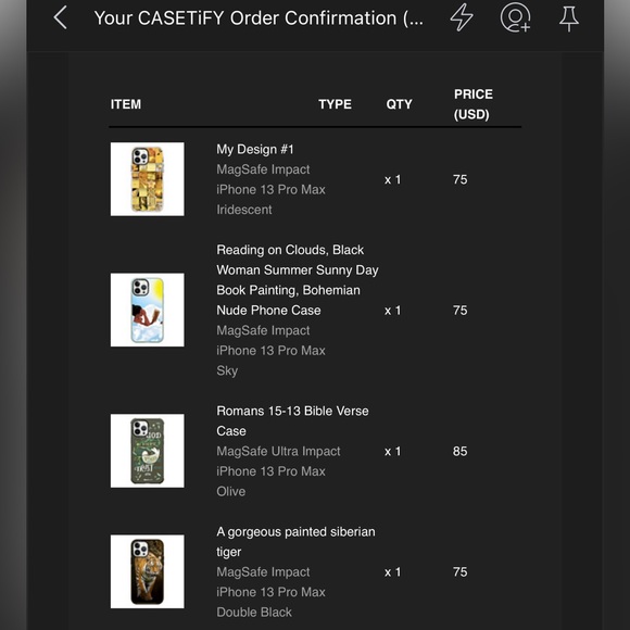 Casetify iPhone 13 Pro Max cases. $25 each - Picture 11 of 13